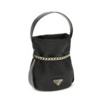Prada Black Recycled Polyamide Backet Bag - Image 2