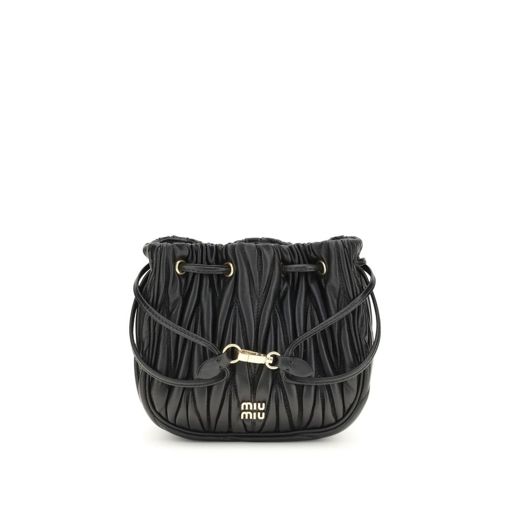 10491454.jpeg Miu Miu Black Calf Leather Bos Taurus Wallet - Image 1