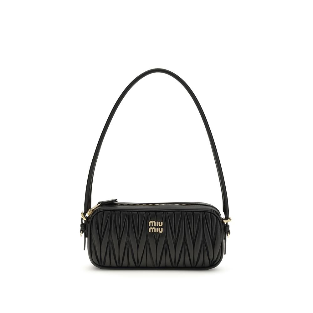 10491456.jpeg Geantă Miu Miu leather Shoulder Neagră din Piele - imagine 1