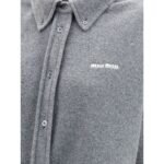Miu Miu Gray Polyester Shirt - Image 3