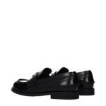 Miu Miu Black Leather Slip-On Loafers - Image 4