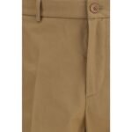 Moncler Beige Cotton Casual Pants - Image 3