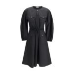 Moncler Black Cotton Casual Dress