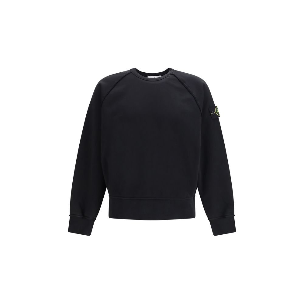 10497599.jpeg Stone Island Black Cotton Sweatshirt - Image 1