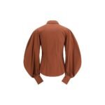 Brunello Cucinelli Brown Cotton Blouse - Image 2