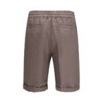 Brunello Cucinelli Brown Linen Bermuda Shorts - Image 2