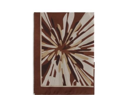 Șal Brunello Cucinelli Bordeaux din Mătase