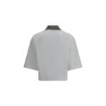 Brunello Cucinelli White Cotton Polo Shirt - Image 2