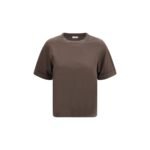 Brunello Cucinelli Brown Cotton T-Shirt
