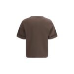 Brunello Cucinelli Brown Cotton T-Shirt - Image 2