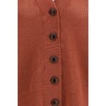 Cardigan Brunello Cucinelli Portocaliu din Cașmir - imagine 3