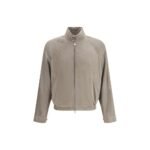 Brunello Cucinelli Bicolor Leather Jacket