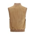 Vesta Brunello Cucinelli Bej din Suede - imagine 2