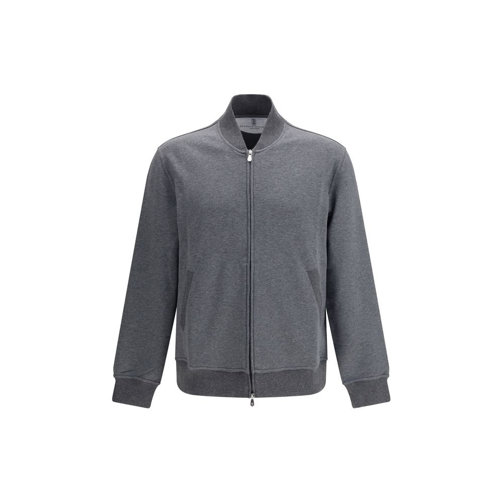 10497856.jpeg Brunello Cucinelli Gray Cotton Sweatshirt - Image 1