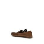 Versace Brown Lamb Ovis Aries Aries Slip-On Loafers - Image 3
