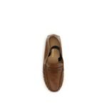 Versace Brown Lamb Ovis Aries Aries Slip-On Loafers - Image 4