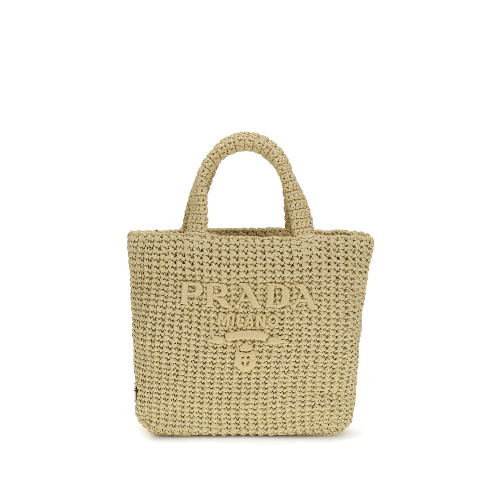 10498171.jpeg Prada Beige Viscose Handbag - Image 1