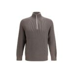 Brunello Cucinelli Brown Cotton Sweatshirt