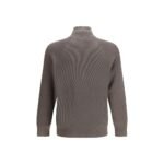 Brunello Cucinelli Brown Cotton Sweatshirt - Image 2