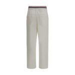 Brunello Cucinelli White Cotton Casual Pants - Image 2