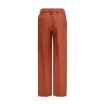 Brunello Cucinelli Multicolor Linen Casual Pants - Image 2