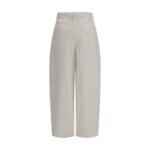 Brunello Cucinelli Beige Silk Casual Pants - Image 2