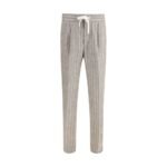 Brunello Cucinelli Beige Linen Casual Pants