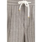 Brunello Cucinelli Beige Linen Casual Pants - Image 3