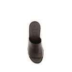 Brunello Cucinelli Brown Calf Leather Bos Taurus Platform Sandals - Image 4