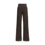 Rick Owens Brown Silk Casual Pants