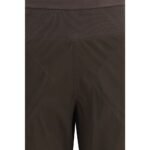 Rick Owens Brown Silk Casual Pants - Image 3