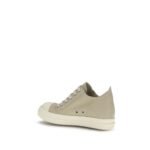 Rick Owens Beige Calf Leather Bos Taurus Low Top Sneakers - Image 3