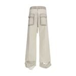 Rick Owens White Cotton Casual Pants - Image 2