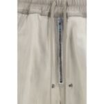 Rick Owens White Cotton Casual Pants - Image 3