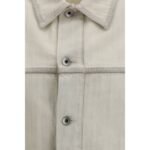 Jachetă Rick Owens Albă din Denim - imagine 3