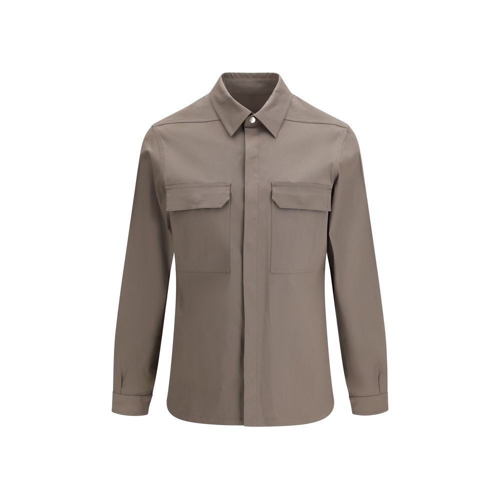 10498906.jpeg Rick Owens Brown Denim Shirt - Image 1