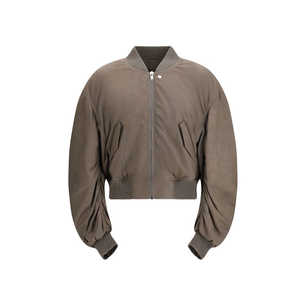 10498921.jpeg Rick Owens Gray Lamb Ovis Aries Aries Bomber - Image 1