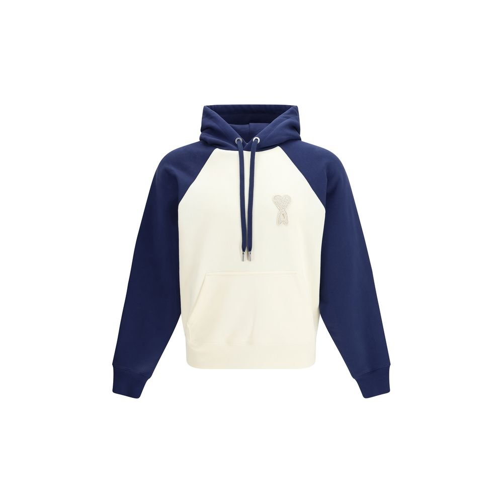 10499003.jpeg Ami Paris Blue Cotton Sweatshirt - Image 1