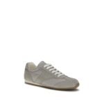 Prada Gray Calf Leather Bos Taurus Low Top Sneakers - Image 2