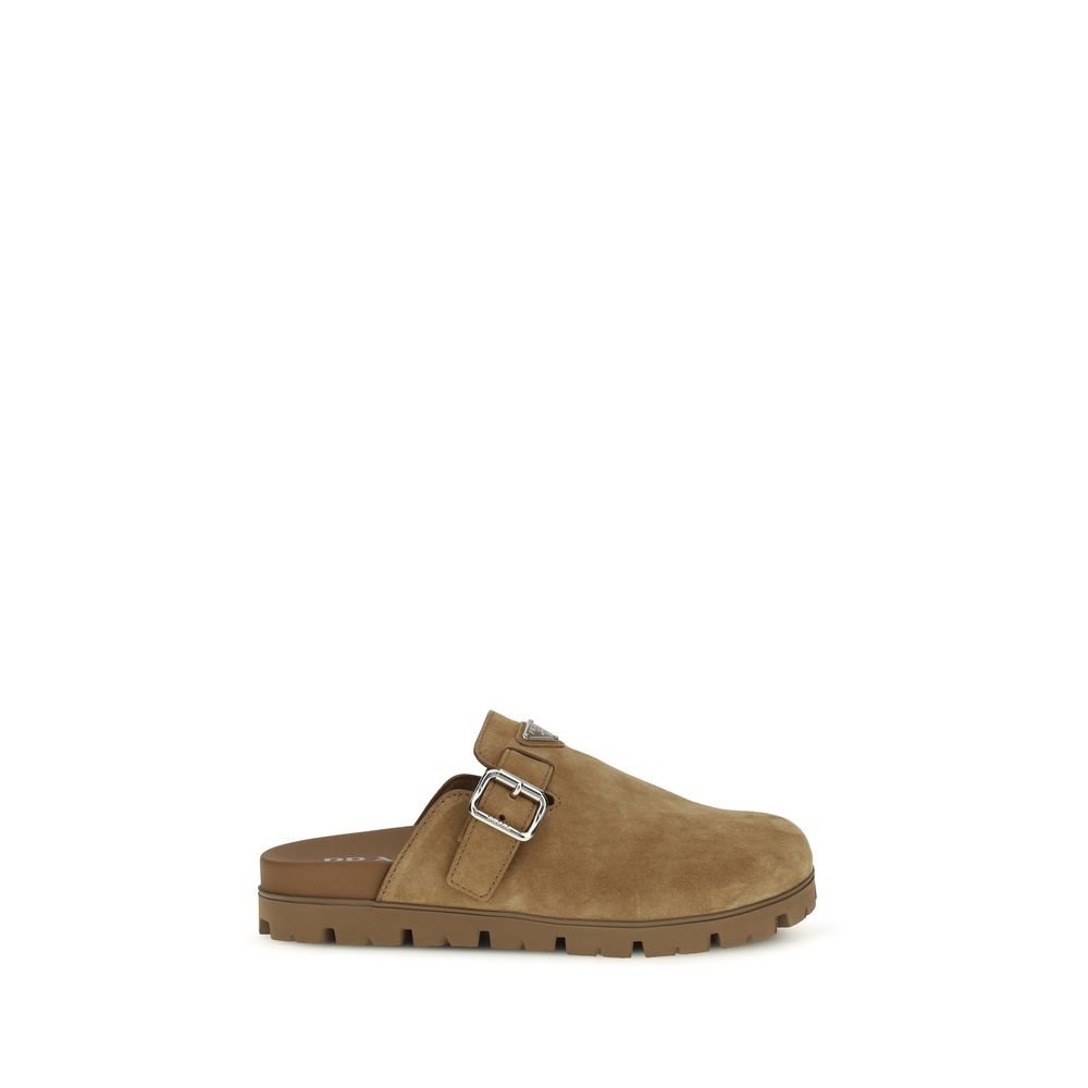 10499204.jpeg Prada Beige Calf Leather Bos Taurus Mules - Image 1