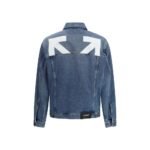 Jachetă Off-White Albastră din Denim - imagine 2