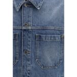 Jachetă Off-White Albastră din Denim - imagine 3