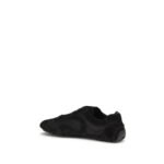 Prada Black Calf Leather Bos Taurus Athletic Sneakers - Image 3