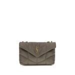 Saint Laurent Gray Lamb Ovis Aries Aries Shoulder Bag