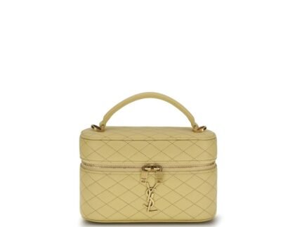 Saint Laurent Bicolor Calf Leather Bos Taurus Handbag