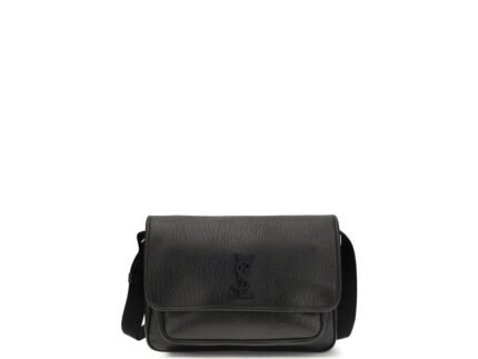 Portofel Saint Laurent Niki Shoulder Negru din Piele