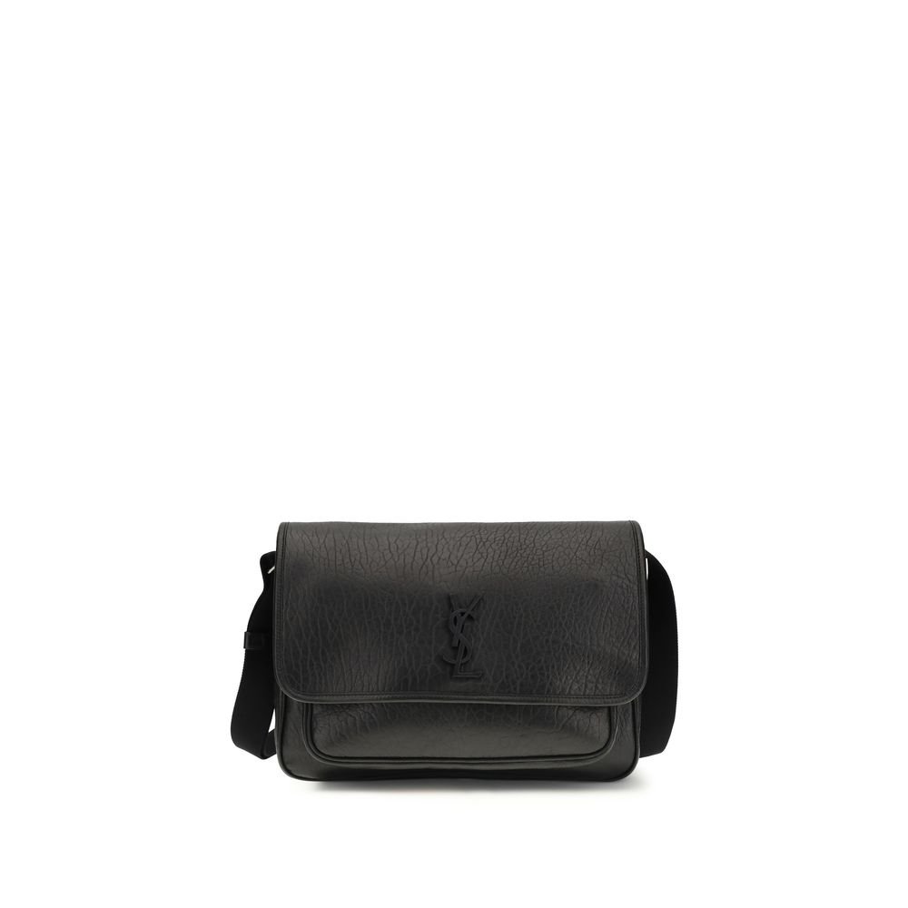 10499333.jpeg Saint Laurent Black Calf Leather Bos Taurus Shoulder Bag - Image 1
