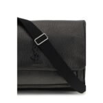 Saint Laurent Black Calf Leather Bos Taurus Shoulder Bag - Image 4
