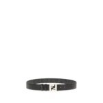 Fendi Black Calf Leather Bos Taurus Regular Belt - Image 2