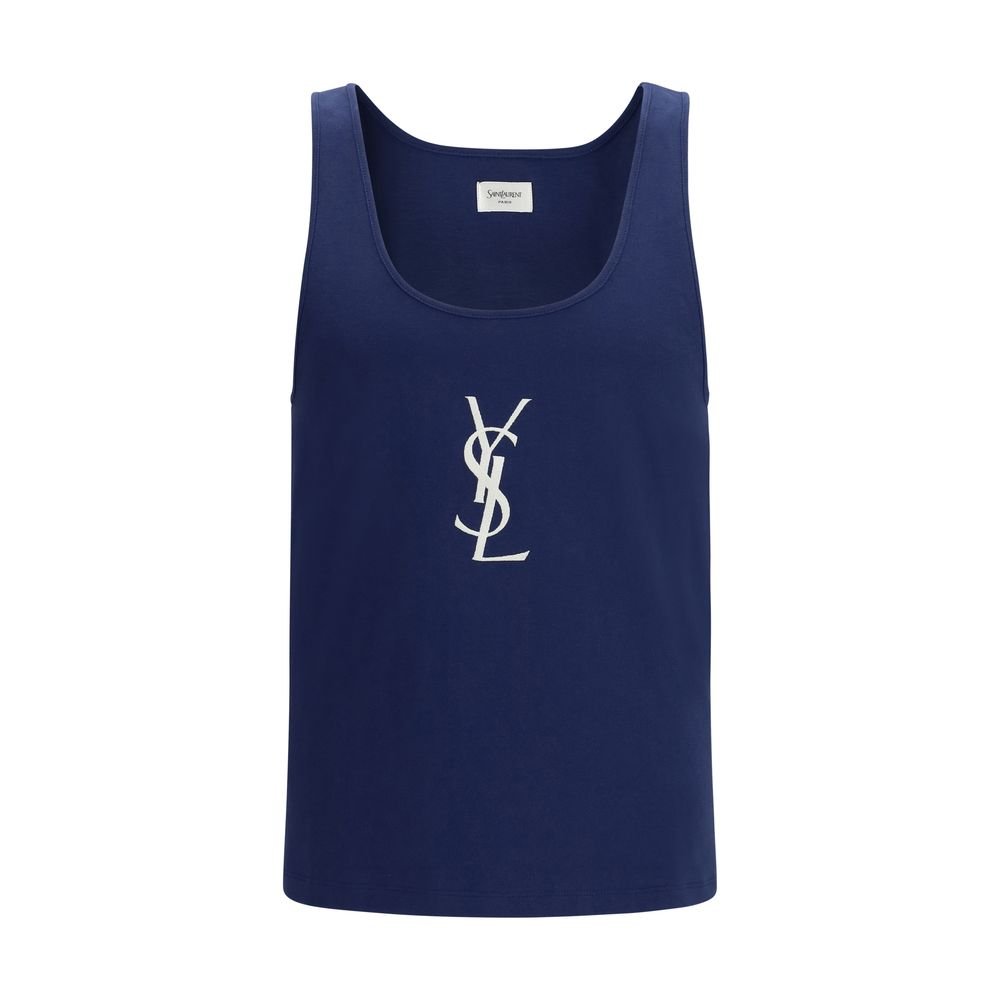 10499473-1.jpeg Saint Laurent Blue Cotton Top - Image 1